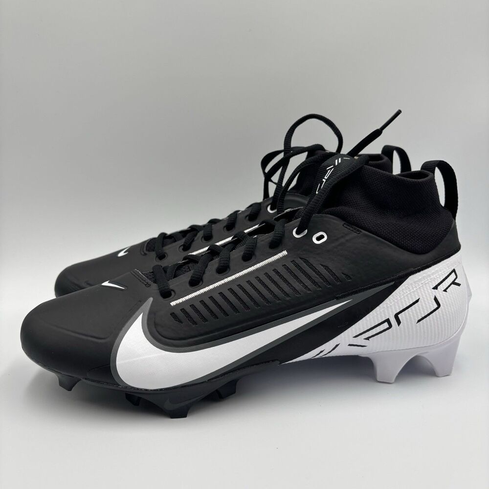 Size 13.5 Nike Vapor Edge Pro 360 2 Black White Football Cleats Mens DA5456-001